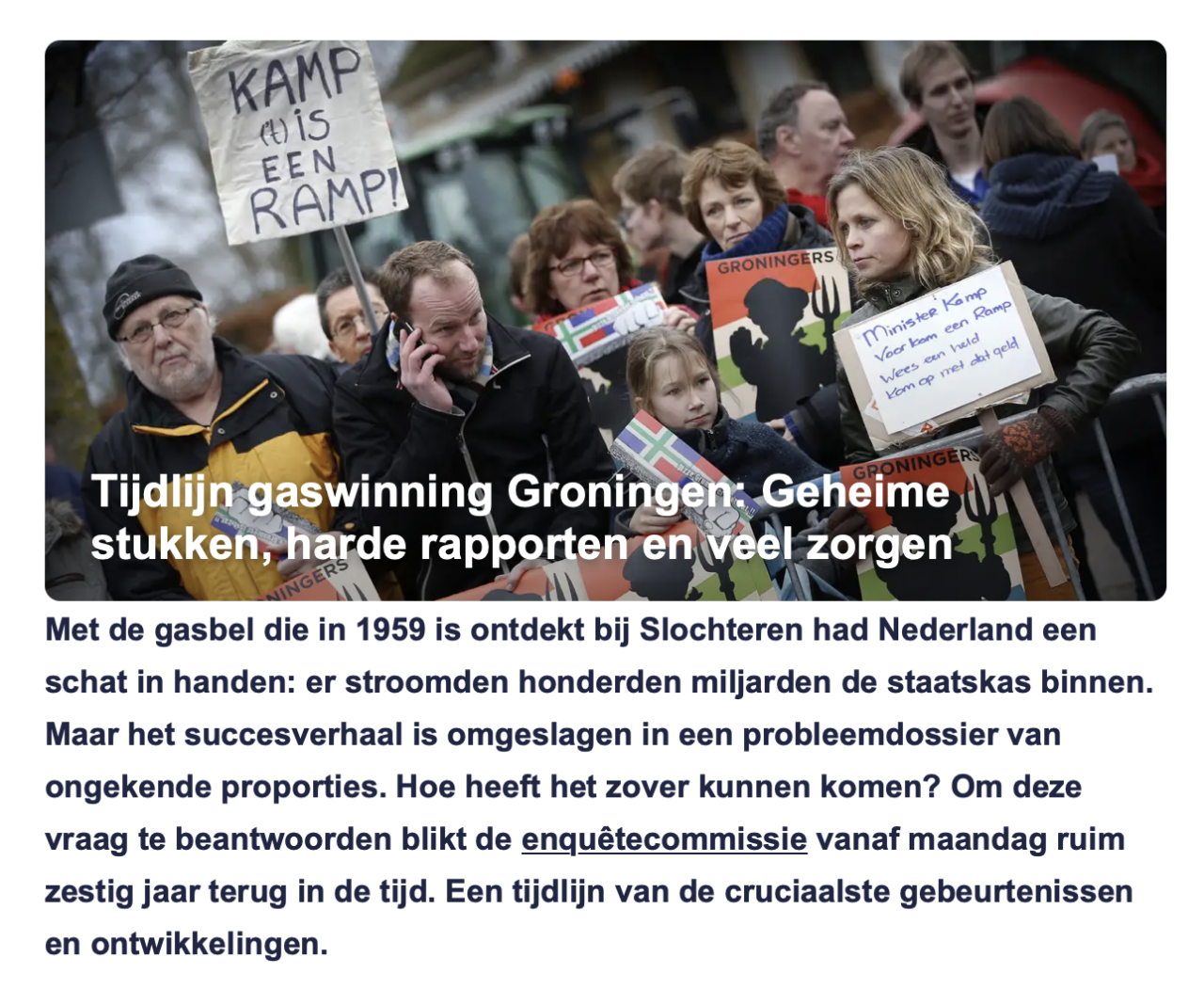 Tijdlijn gaswinning van nu.nl.